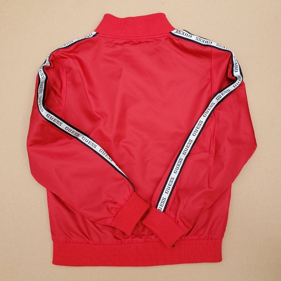 NEW GUESS Zoe Logo Bomber GIRLS Jacket SZ 10 - Picture 2 of 6